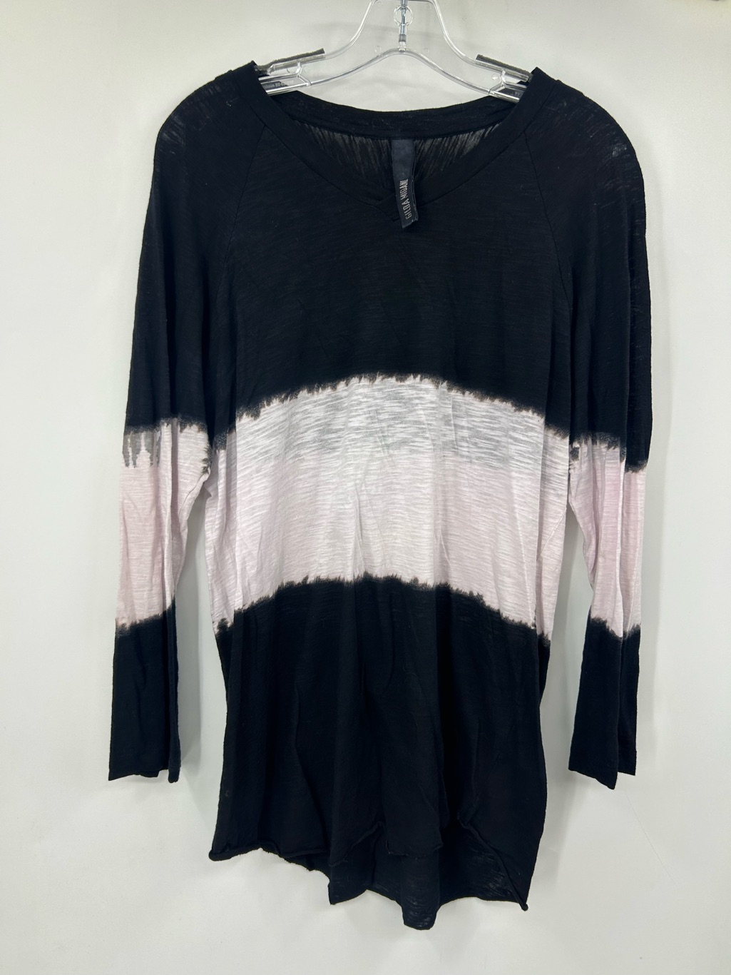 Gilda Midani Women’s Long Sleeve T Shirt Tie Dye V Neck Size Small